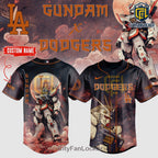 Gundam x Los Angeles Dodgers Custom Baseball Jersey
