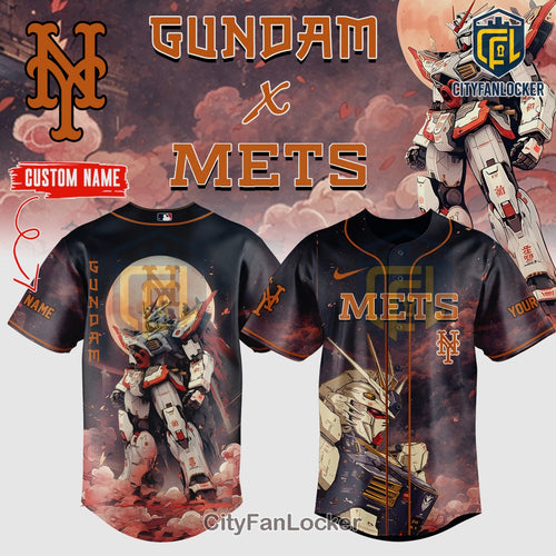 Gundam x Mets Fan Apparel Baseball Jersey