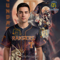 Gundam x Rangers Custom Name Baseball Jersey