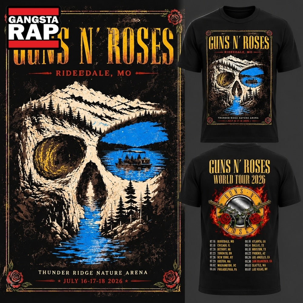 Guns N’ Roses 2026 Tour Ridgedale MO Hoodie T-Shirt