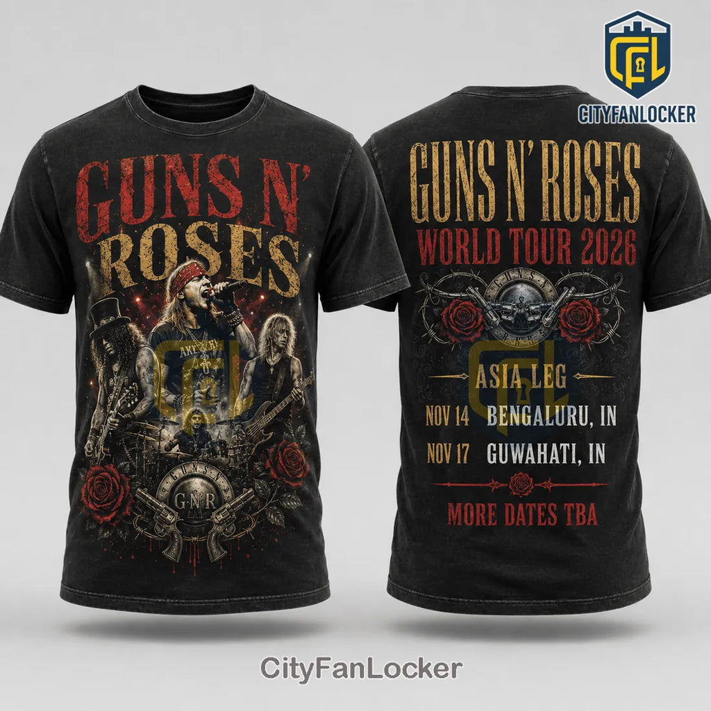 Guns N Roses 2026 World Tour Limited Edition T-Shirt