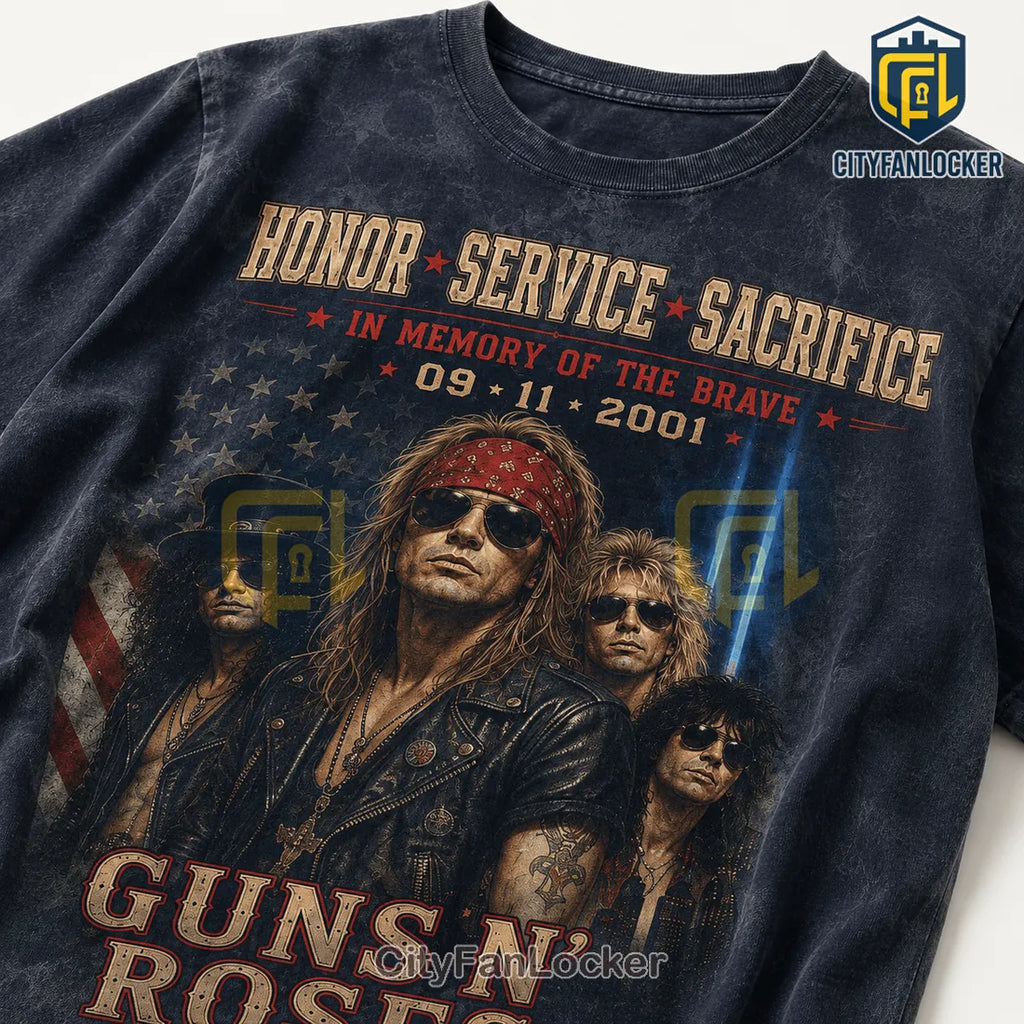 Guns N’ Roses 9/11 Tribute Never Forgotten T-Shirt