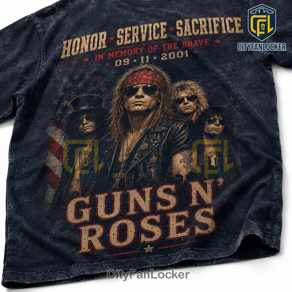 Guns N’ Roses 9/11 Tribute Never Forgotten T-Shirt