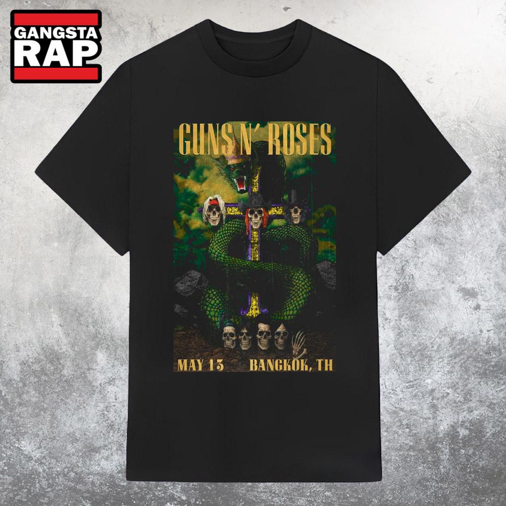 Guns N’ Roses At Thunder Dome In Bangkok, TH On May 13 2025 Tour T Shirt