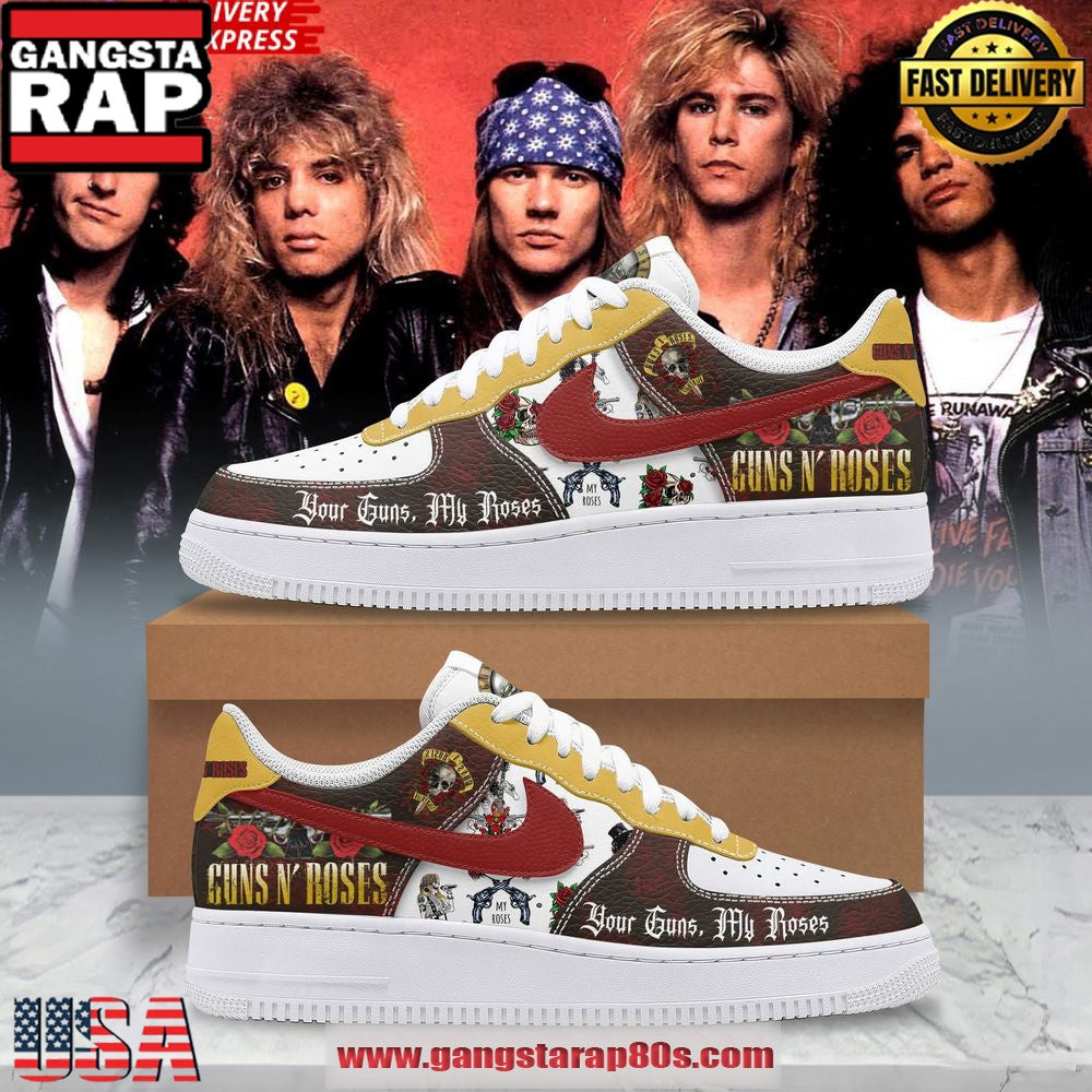 Guns N’ Roses Limited Edition Air Force 1 Shoes Running Sneakers