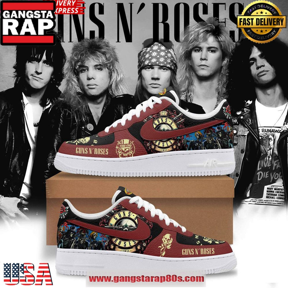 Guns N’ Roses Limited Edition Air Force 1 Sneakers Shoes