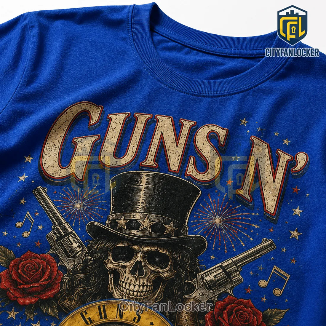 Guns N Roses Patriotic Slash Rock Band 2026 Crewneck T-Shirt