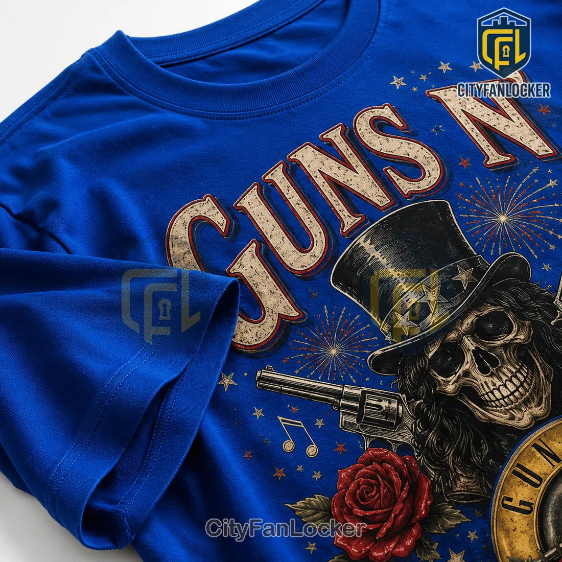 Guns N Roses Patriotic Slash Rock Band 2026 Crewneck T-Shirt
