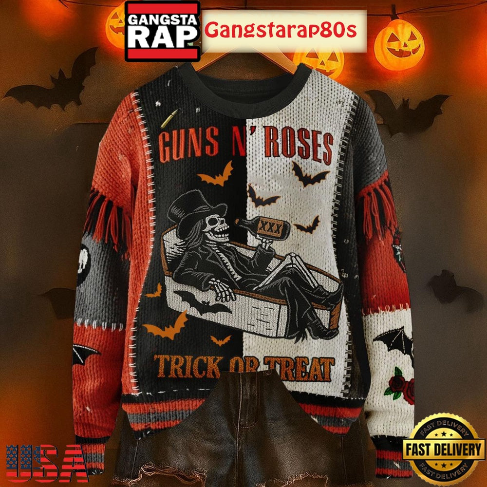 Guns N’ Roses Trick Or Treat Special Ugly Sweater