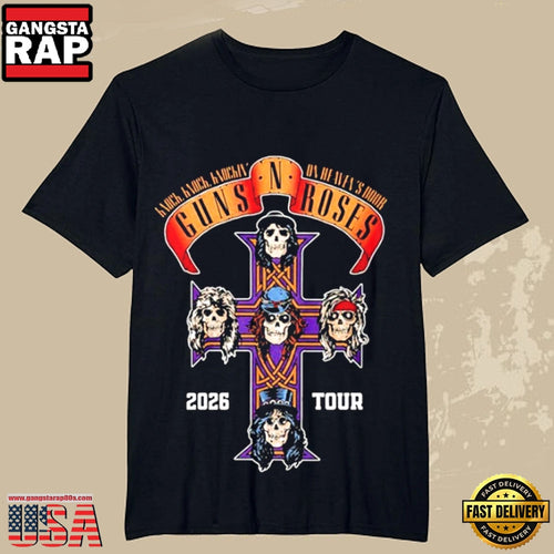 Guns N’ Roses World Tour 2026 American Dates Schedule T-Shirt