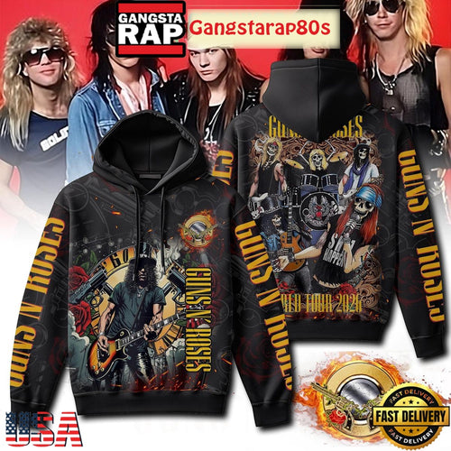 Guns N’ Roses World Tour 2026 Concert Unisex Hoodie