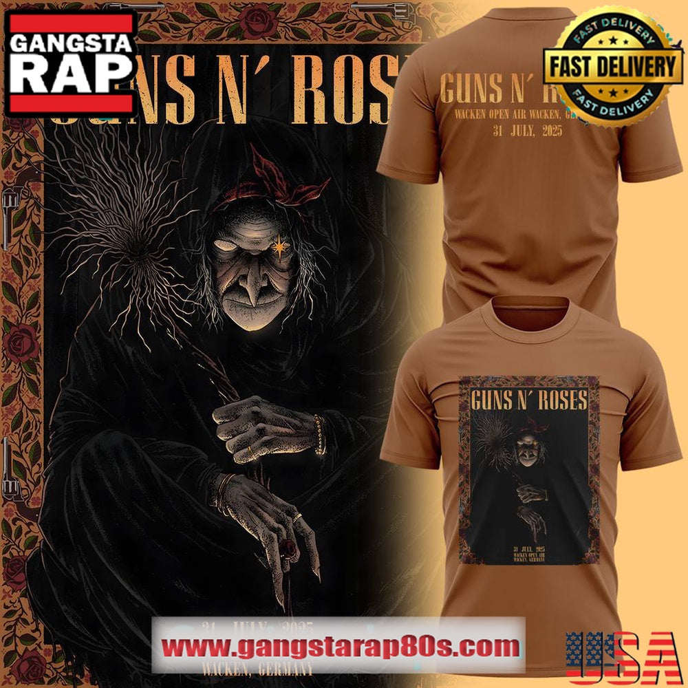 Guns N Roses World Tour to Germany 2025 Limited Edition T Shirt