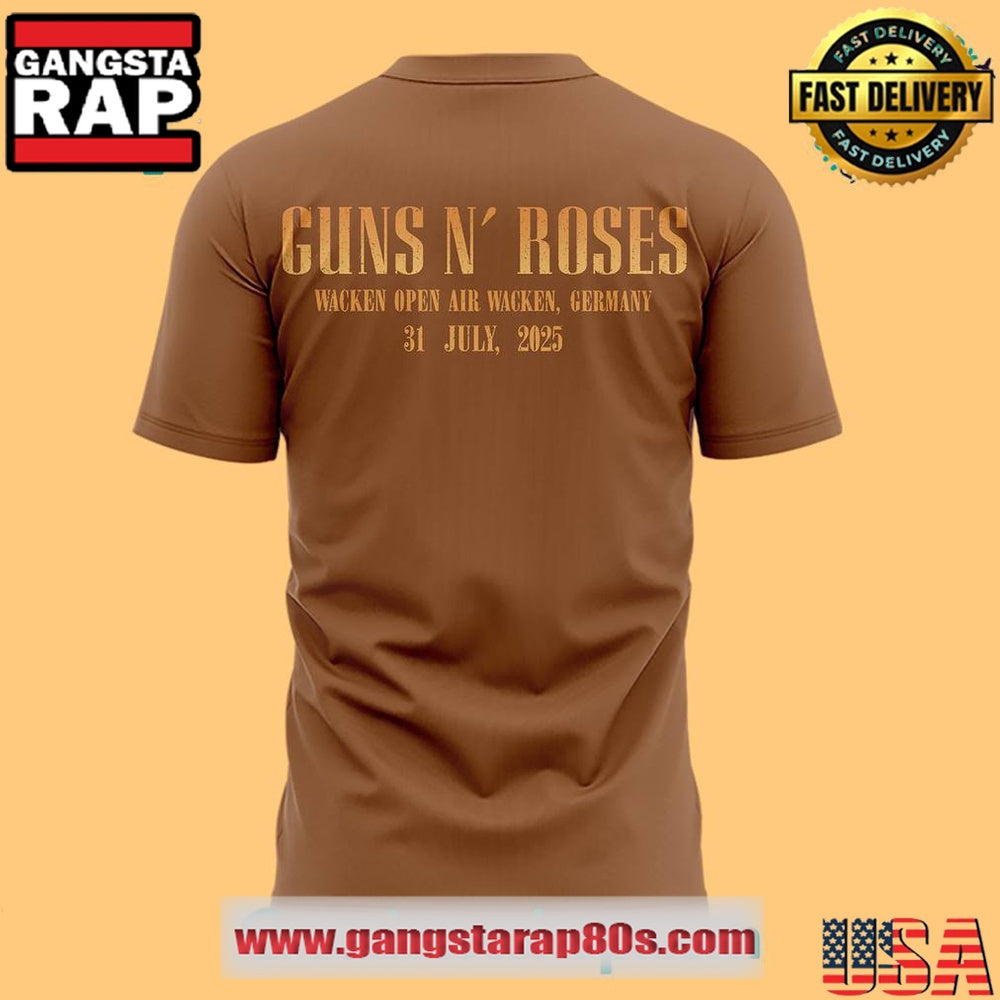 Guns N Roses World Tour to Germany 2025 Limited Edition T Shirt