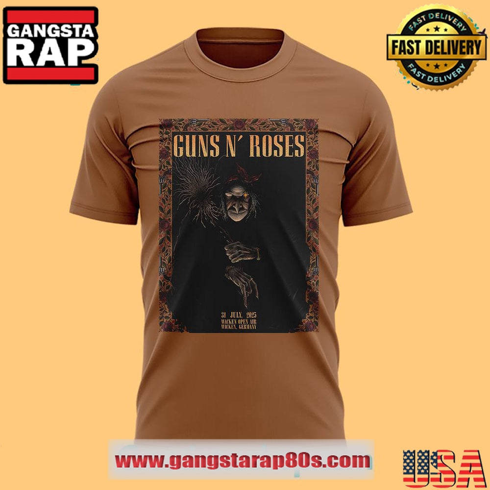 Guns N Roses World Tour to Germany 2025 Limited Edition T Shirt