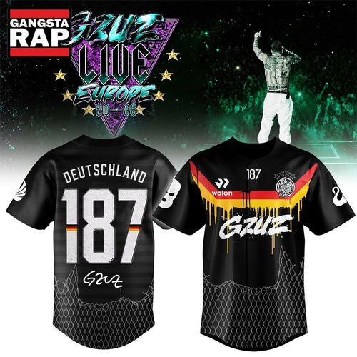 GZUZ LIVE EUROPE TOUR 2026 Signed Baseball Jersey