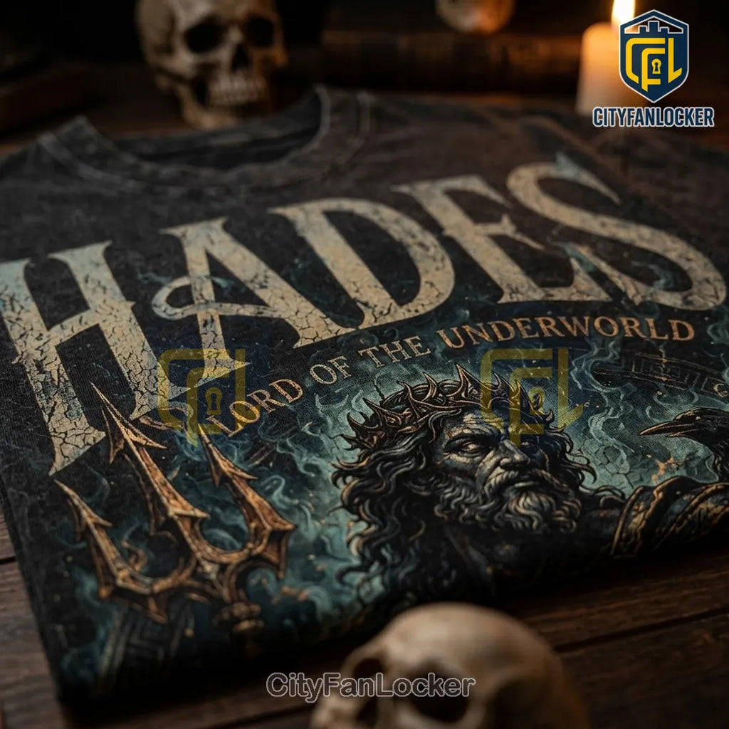 Hades God of the Underworld Ceramic Black T-Shirt