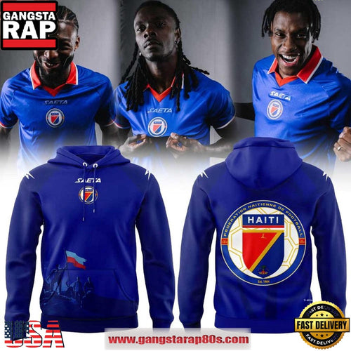Haiti World Cup 2026 Hoodie Home, Away & Third Blue Hoodie