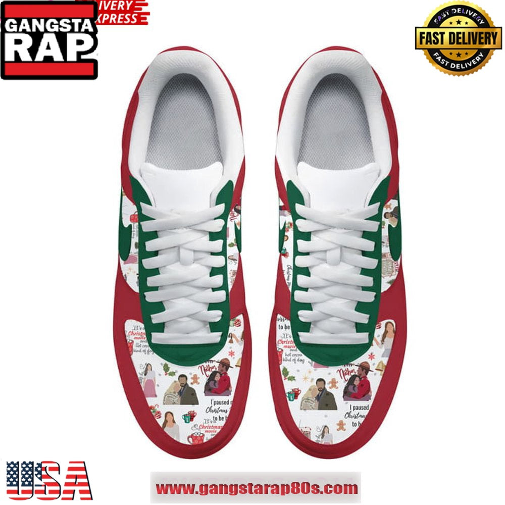 Hallmark Merry Christmas Air Force 1 Sneakers Shoes