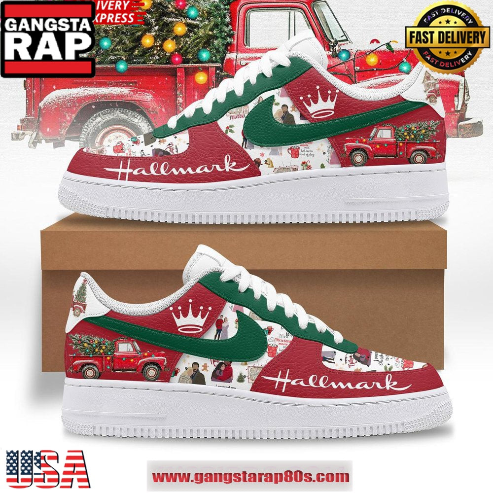 Hallmark Merry Christmas Air Force 1 Sneakers Shoes