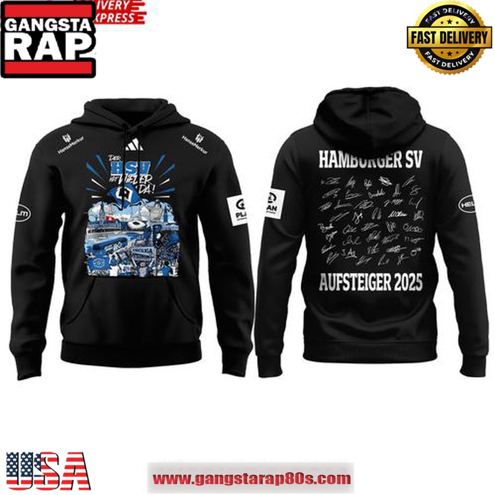 Hamburger SV Promotion 2025 Commemorative Limited Unisex Hoodie