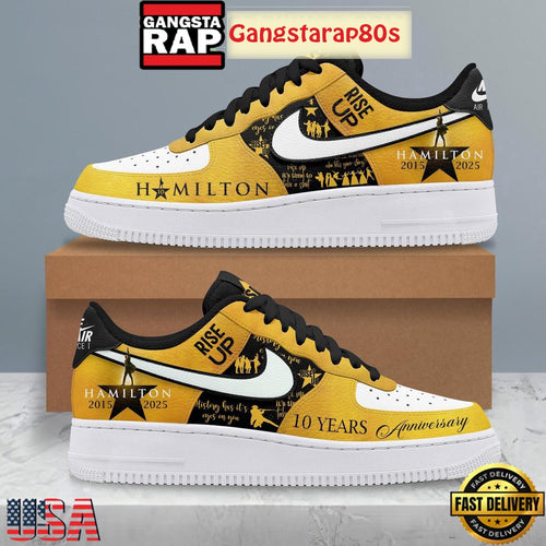 Hamilton 10 Years Anniversary Rise Up Air Force 1 Sneakers Shoes