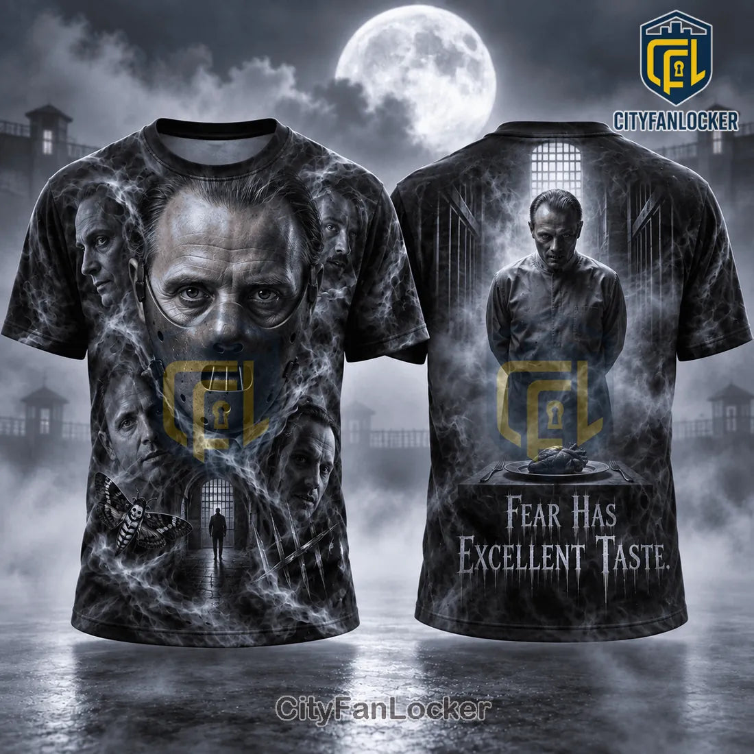 Hannibal Lecter Fear Has Excellent Taste Black Shirt
