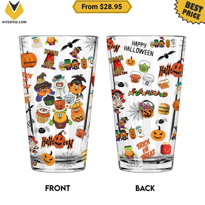 Happy Halloween Collector’s Meal McDonald’s Glass cup