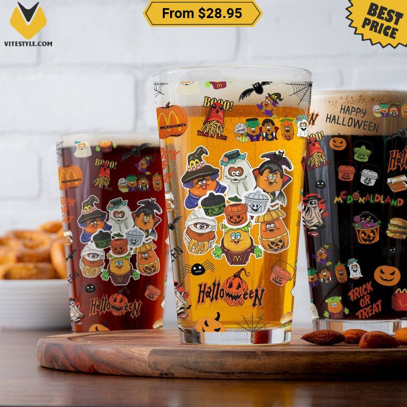 Happy Halloween Collector’s Meal McDonald’s Glass cup