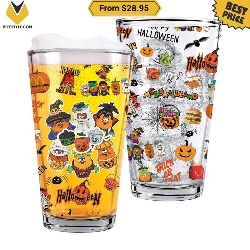 Happy Halloween Collector’s Meal McDonald’s Glass cup