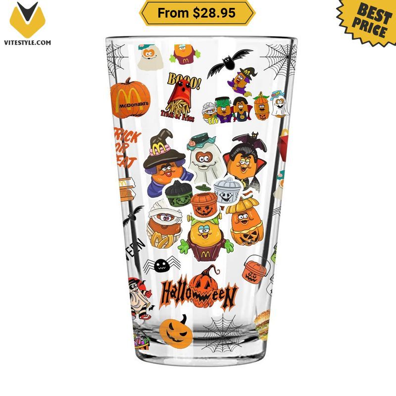 Happy Halloween Collector’s Meal McDonald’s Glass cup