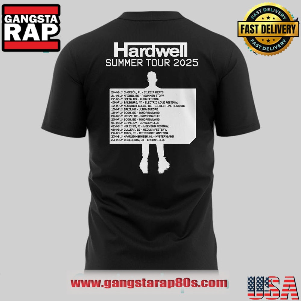 Hardwell Summer Tour 2025 Special Edition T Shirt