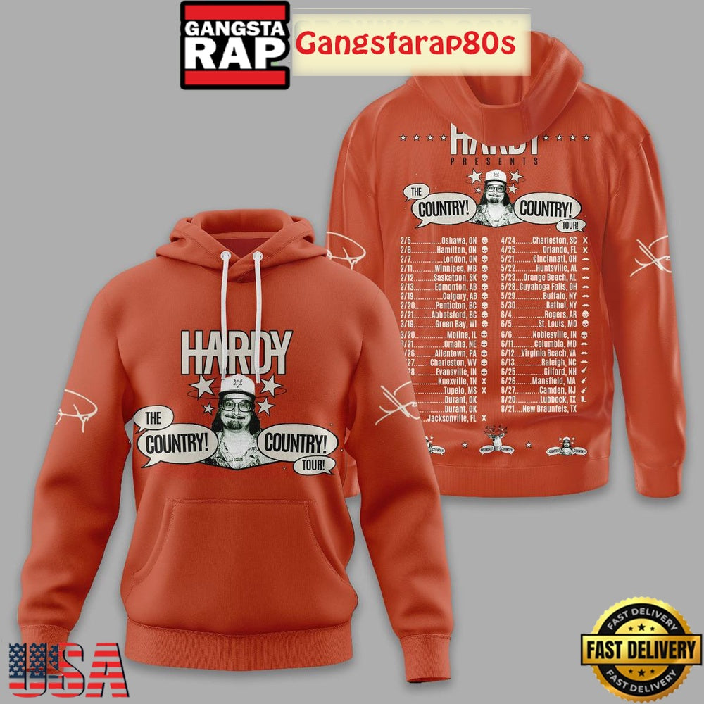 Hardy The Country Tour 2026 Unisex Hoodie
