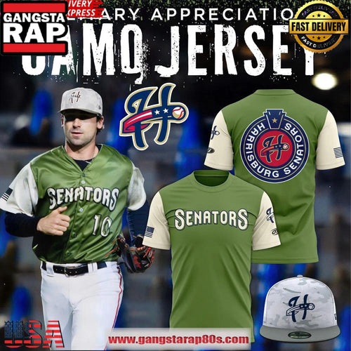 Harrisburg Senators Military Appreciation 2025 Camo Unisex T-Shirt