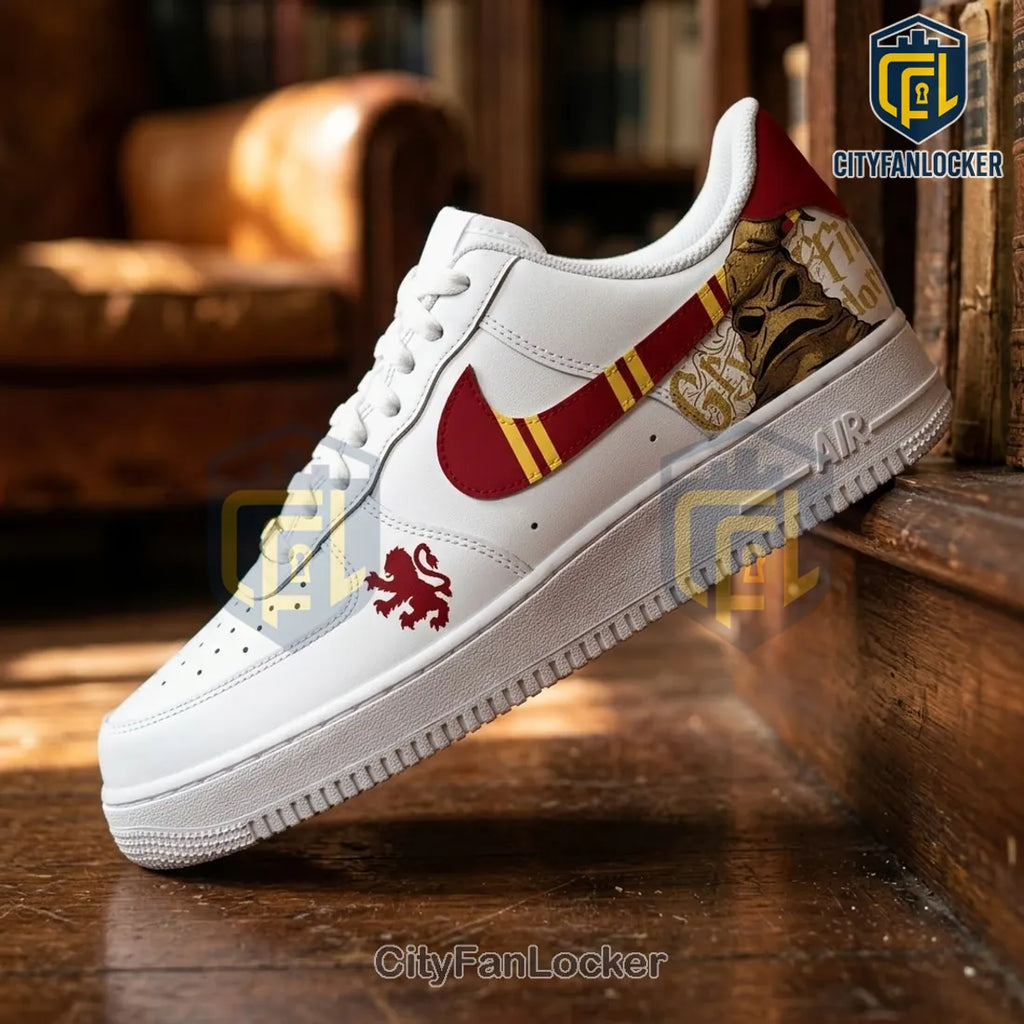 Harry Potter Gryffindor Custom White Air Force 1 Sneakers
