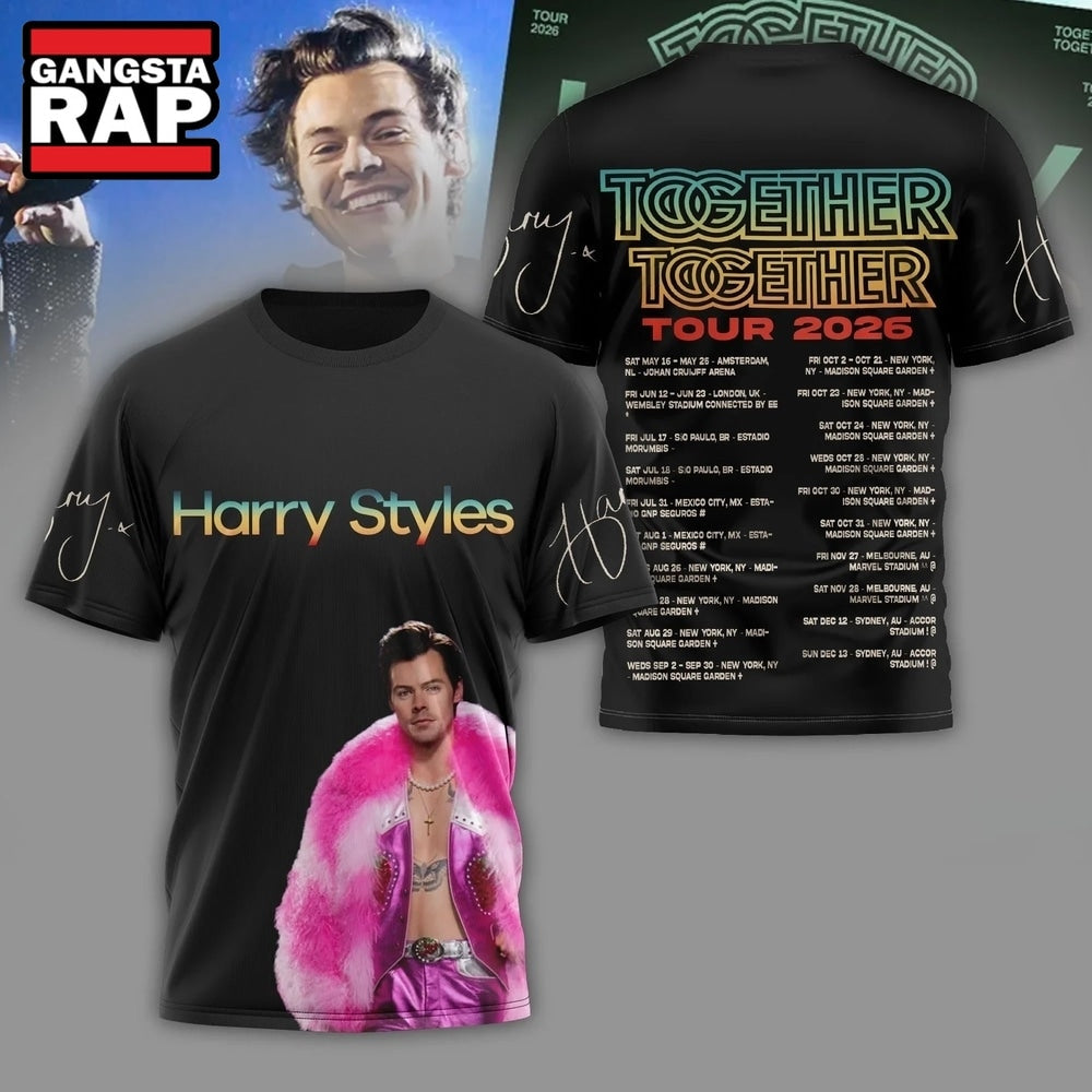 Harry Styles Merch Together Together Tour 2026 Hoodie T-Shirt