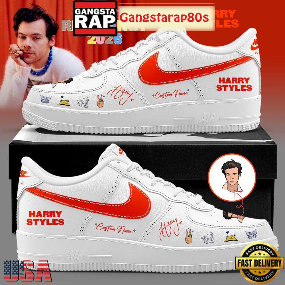 Harry Styles MSG Residency 2026 Signature Custom Air Force 1 Sneakers Shoes