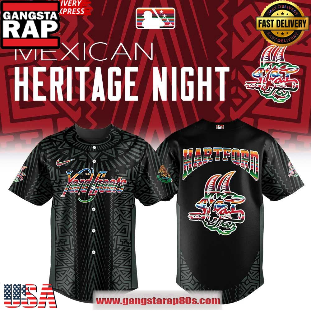 Hartford Yard Goats Mexican Heritage Night Special Baseball Jersey Shirt
