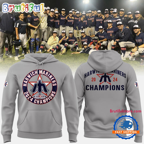 Harwich Mariners 2024 CCBL Baseball Champions Hoodie Shirt