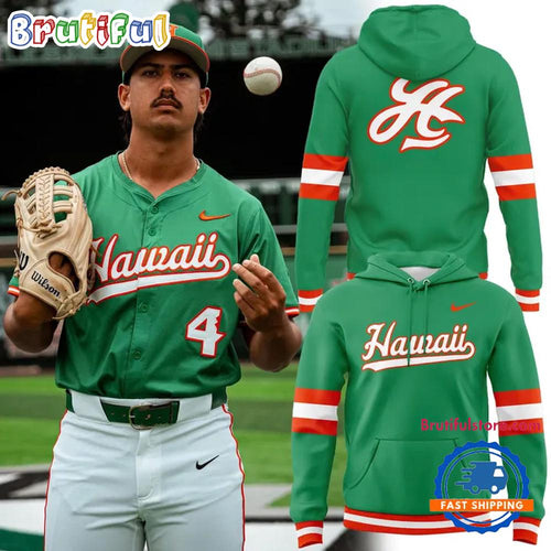 Hawaii Rainbow Warriors Baseball Classic Kelly Green Uniform 2026 Limited Edition Hoodie T-Shirt