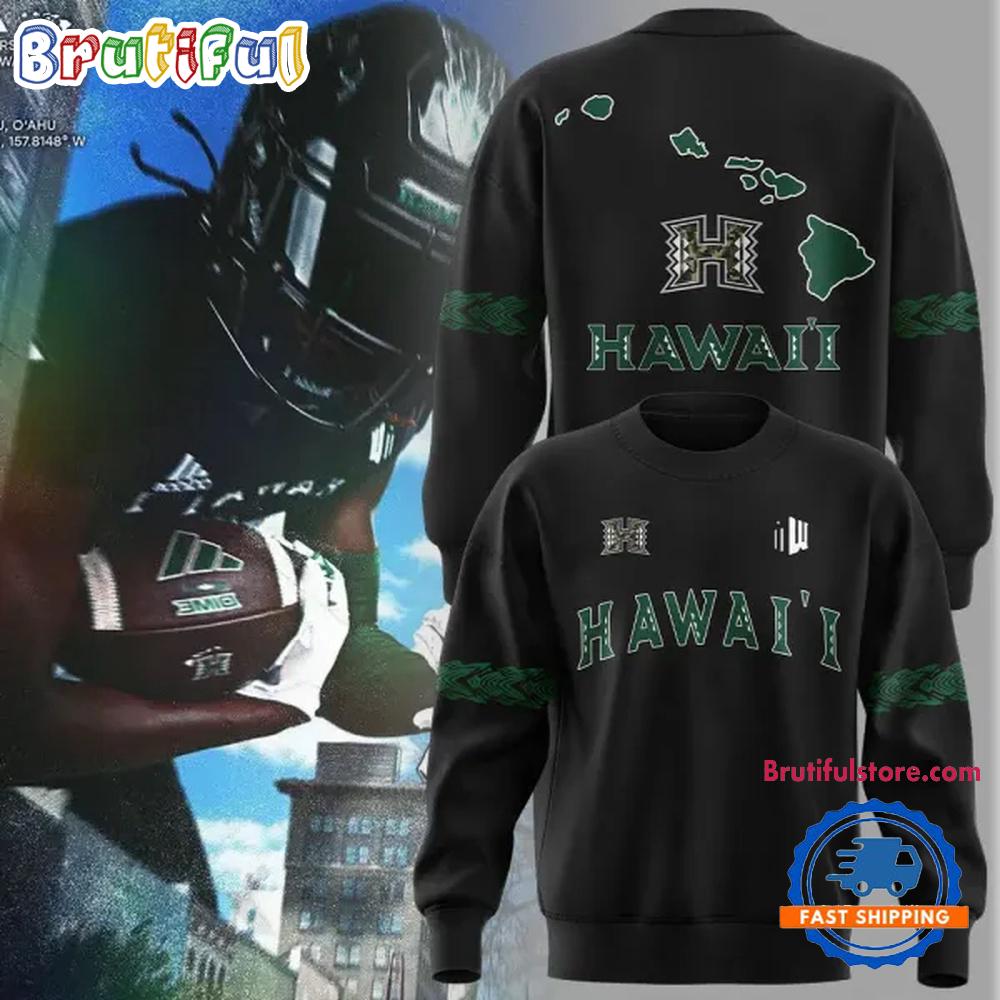 Hawaii Rainbow Warriors Football For Military Night Limited Edition Hoodie T-Shirt