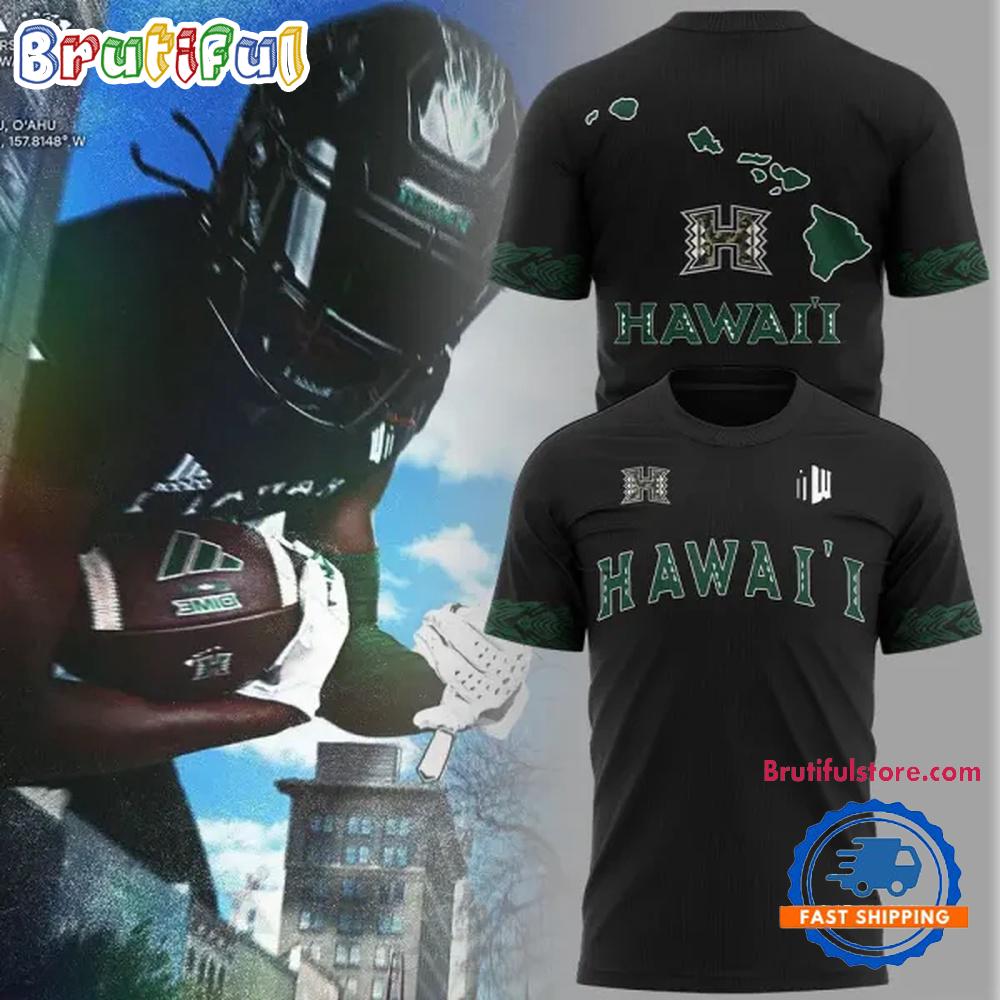 Hawaii Rainbow Warriors Football For Military Night Limited Edition Hoodie T-Shirt