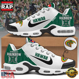NCAA Custom Name Hawaii Rainbow Warriors Football Mascot Symbol Air Max Plus Shoes Running Sneakers