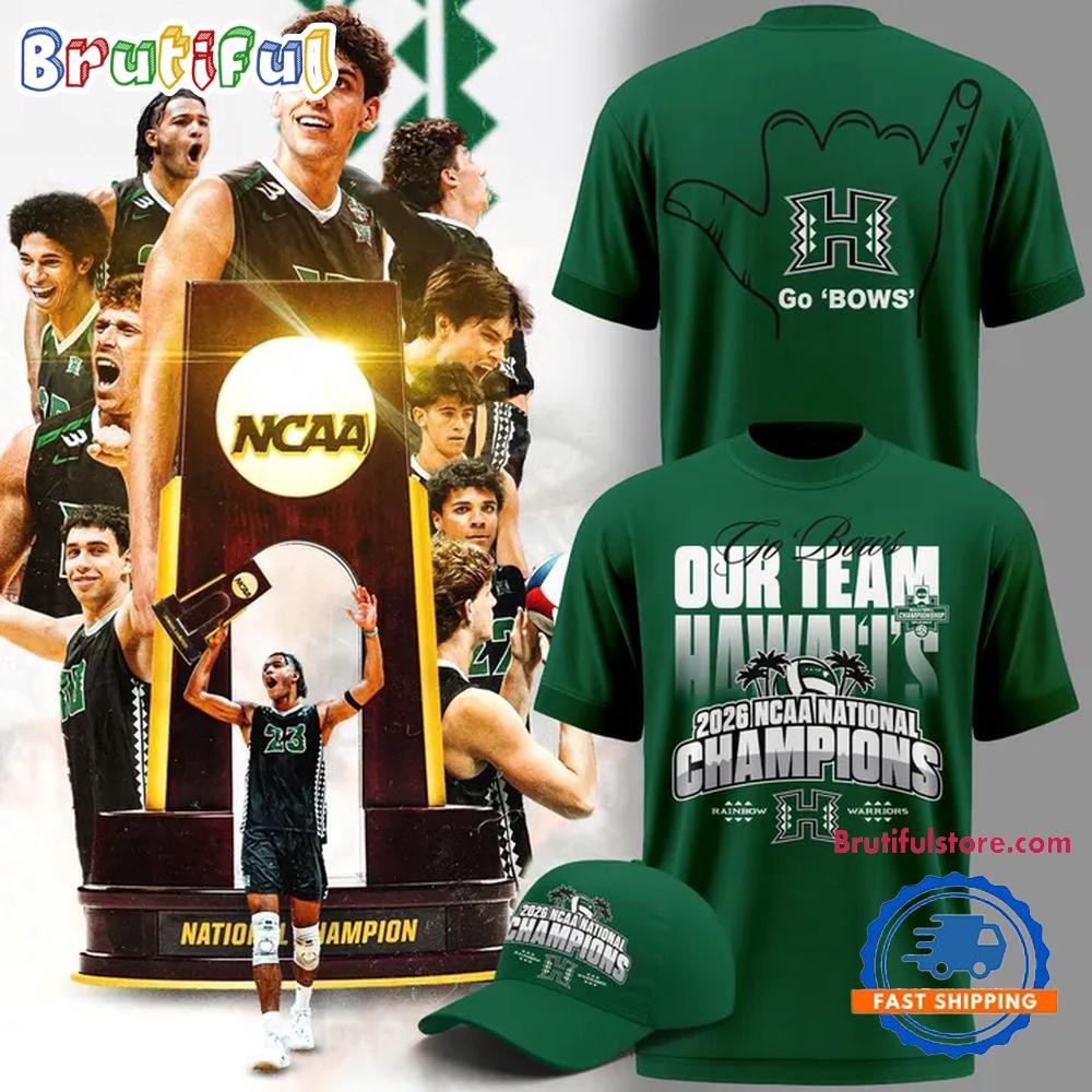Hawaii Rainbow Warriors Men’s Volleyball National Champions 2026 Winner 3D Shirt