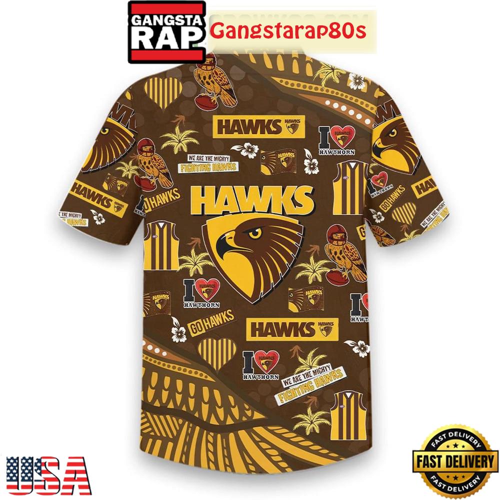 Hawthorn Hawks We Are The Mighty Fighting Hawks Aloha Hawaiian Shirt