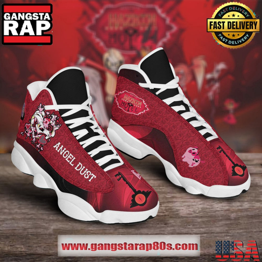 Hazbin Hotel Angel Dust Air Jordan 13 Sneakers Shoes