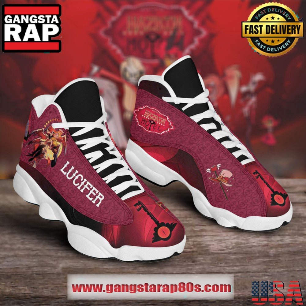 Hazbin Hotel Lucifer Air Jordan 13 Sneakers Shoes