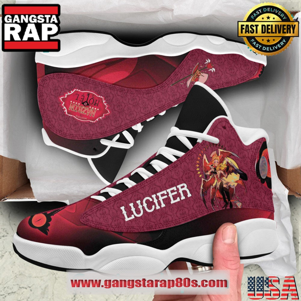Hazbin Hotel Lucifer Air Jordan 13 Sneakers Shoes