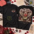Heart Band Vintage Winged Heart Shirt