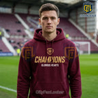 Heart of Midlothian Women 2026 SWPL Champions Maroon Pullover Hoodie
