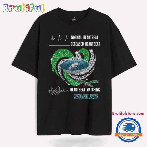 Heartbeat Watching Philadelphia Eagles 2025 T Shirt